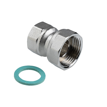 Полусгон  прямой с накидной гайкой ВН, 3/4"х1/2 (VTr.614.N.0504)