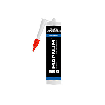 Герметик силикон санитарный бесцв.280 мл MAGNUM41510