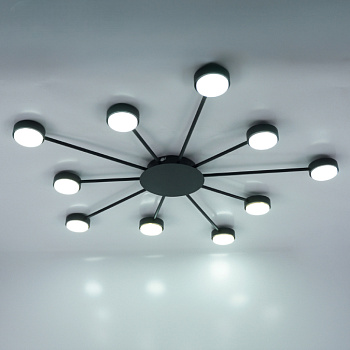 Люстра BINNA 10xGX53 R-950x40-BLACK-220-IP20