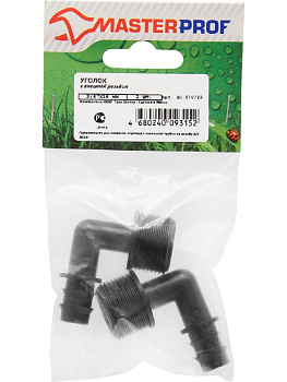 Уголок с внешней резьбой, 3/4" на 16 мм (2 шт.)