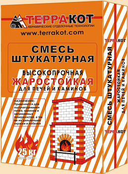 Смесь глино-шамотная штукатурная жаростойкая высокопрочная 25кг  48шт