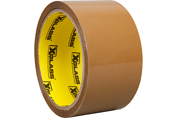 Лента клейкая  X-Glass упаковочная коричневая,50мм*50м