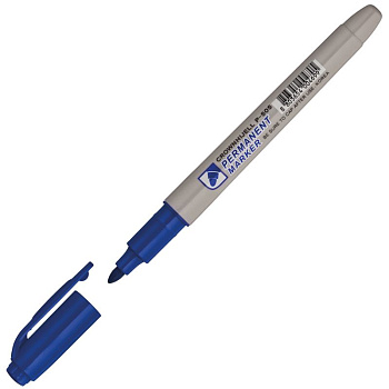 Маркер перманентный "CROWN" СИНИЙ линия 2мм