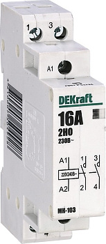 Контактор мод 2НО 20А 230В DEKraft 18057 Китай