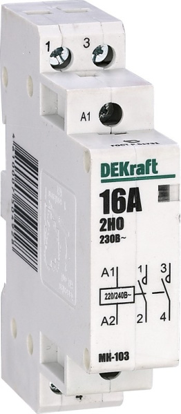 Контактор мод 2НО 20А 230В DEKraft 18057 Китай