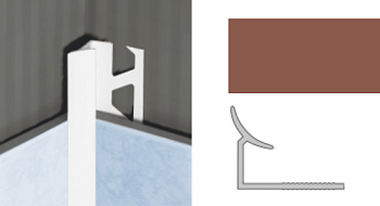 Планка внутр. 7мм терракотовый