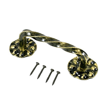 Ручка скоба Витая 150мм (золото)