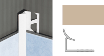 Планка внутр. 7мм светлая бежевая