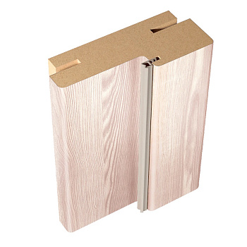 Дверная стойка Клен крем 2100х70х26мм с уплотнителем экошпон телескоп