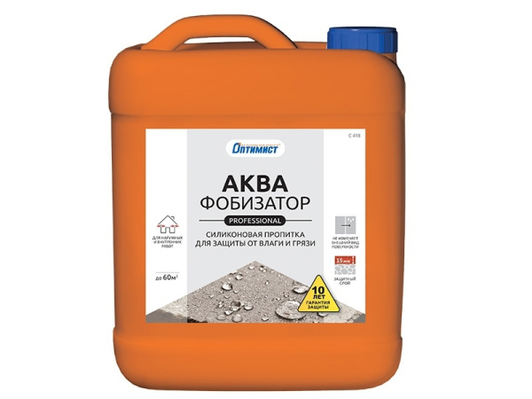 Силиконовая пропитка АКВАФОБИЗАТОР Профес. от влаги и грязи 5л С 418