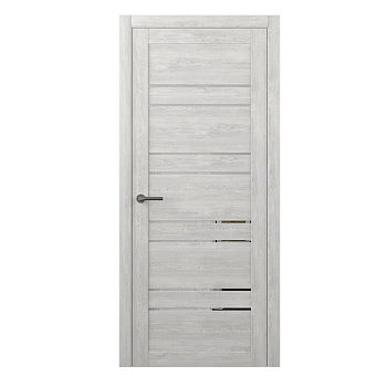 Полотно остекленное Эко-шпон Дублин 600 дуб нордик зеркало