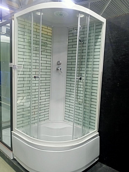 Душевая кабина BST5001 Р белый кирпич б/с (90*90) г/п 3 места