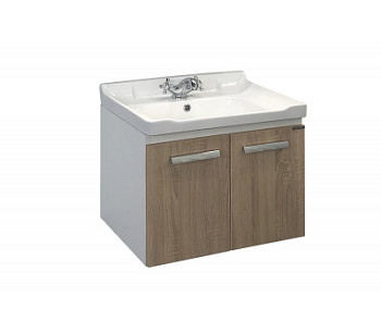 COMFORTY.Тумба-умывальник Рига-60 дуб сонома  с раковиной COMFORTY 60 