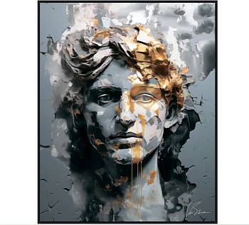 8246046 Картина  Victoria Stenova  DAVID /40*50 холст,черная рама