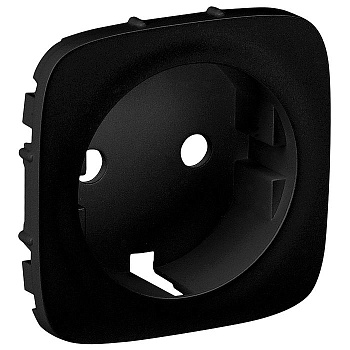 Накладка для розетки 2К+З Антрацит Legrand 755208 ALLURE Венгрия