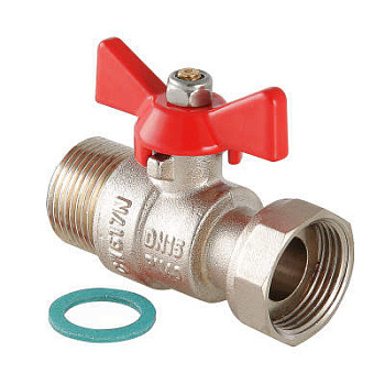 Кран шар. бабочка 3/4"x3/4" НР/ВН с накидной гайкой  VALTEC (VT.260.N.0505)