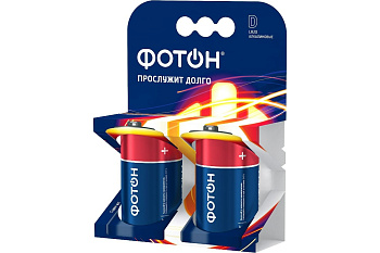 Элемент питания LR20 (D) OP2 алкалиновый ФОТОН 22447