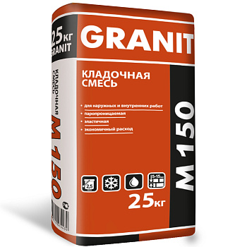 Кладочная смесь GRANIT М-150  25кг  48шт./подд.