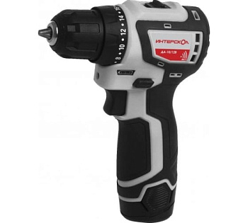 Дрель-шуруповерт аккум. ИНТЕРСКОЛ ДА-10/12В 36 б/щ КомбиМАКС (2АКБ 12v/2Ah , кейс) 687.2.2.79
