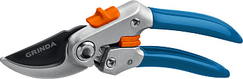 Плоскостной секатор GRINDA PROLine P-51 200мм с шестерённой передачей 2-компонентные рукоятки 423451