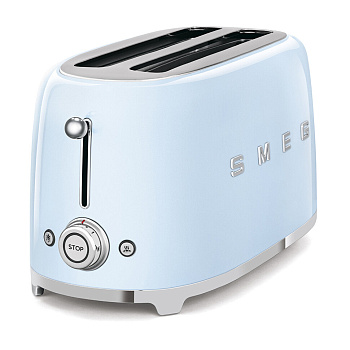 SMEG Тостер голубой на 4 ломтика TSF02PBEU