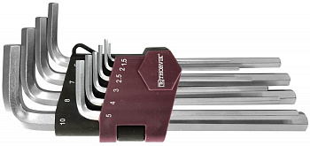 Набор ключей торцевых шестигранных H1.5-H10 10 предметов 053034 (HK10S)