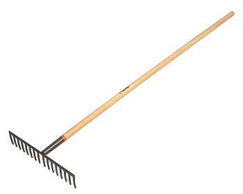 Грабли кованые усиленные дер.черенок (американский ясень) R-16M 1500мм TRUPER (Мексика) 17880