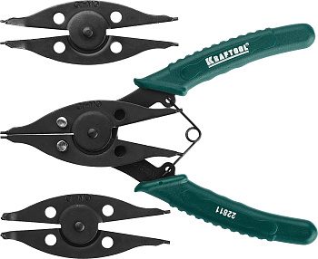 Съёмник стопорных колец "KRAFTOOL Universal 6 в 1" (внешний/внутренний) 22811