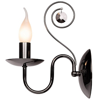 Бра Silver Light 1*Е14*60W, черный жемчуг 121.49.1
