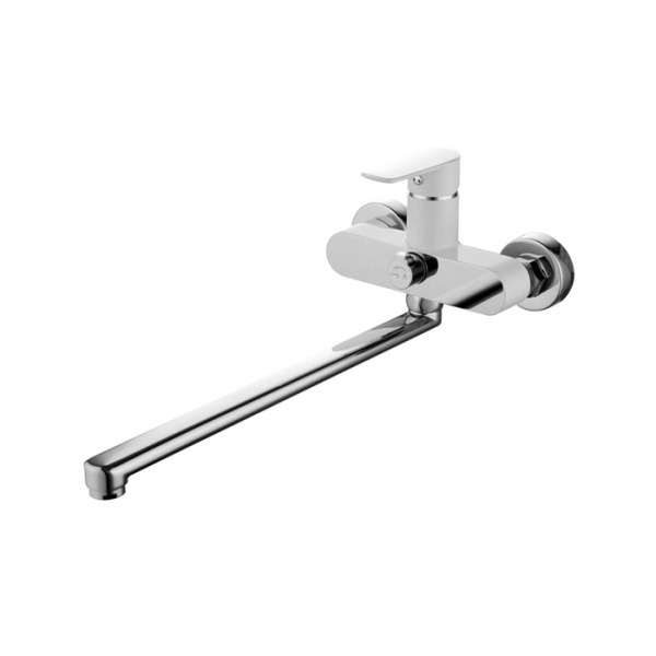 xСмеситель для ванны с длинным изливом, с керам.диверт-м, CLOUD  IDDIS, CLOSBL2i10WA