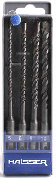 Набор буров SDS-plus "Haisser" (4шт) Ø5,6,8,10х160мм HS103005