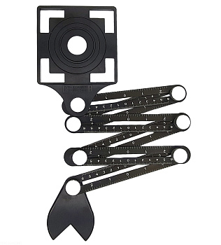 Универсальный шаблон плиточника с угловым фиксатором,6 линеек,1 трафарет Trio Diamond 280401