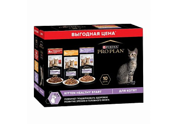 PRO PLAN Котята Говядина Индейка Гов&Инд 4(10x85g)RU 12530125