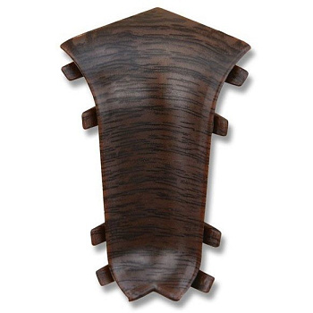 Внутренний угол для плинтуса К55 "Идеал Комфорт" 351 / Каштан