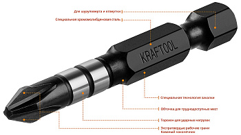 Бита "KRAFTOOL" PH2х50мм 26191-2-50-S10