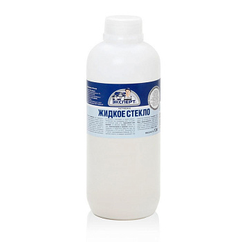жидкое стекло 1,3кг Натриевое ЭКСПЕРТ
