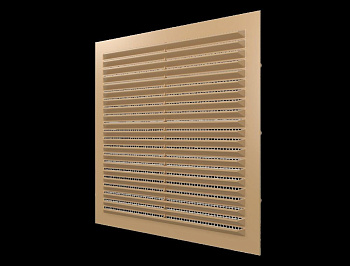 Решетка наклонная  с сеткой,б/рамки 170*240, 1724С бежевая