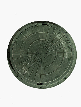 Люк круглый Тип Л Ø740мм H60 Зеленый (15кН)