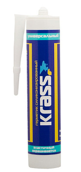 Герметик силиконизированный КРАСС белый  300мл 12шт.