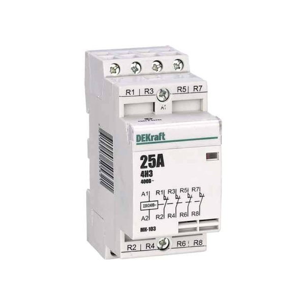 Контактор мод 4НО 25А 230В DEKraft 18067 Китай