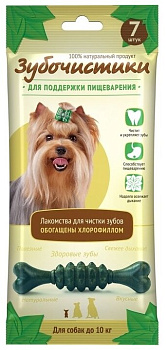 Зубочистики Мятные д/мелких пород собак Хлорофил 60г 73303976