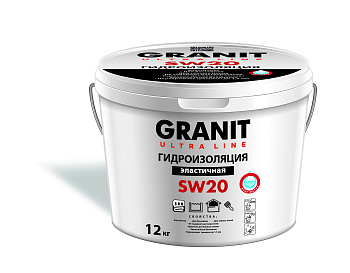 Гидроизоляция эластичная GRANIT ULTRA LINE SW 20 12 кг 