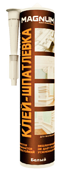 Клей-шпатлевка MAGNUM монтажная акриловая белая (300мл)