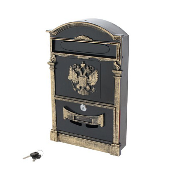 Ящик почтовый 4011В "Герб" старая бронза