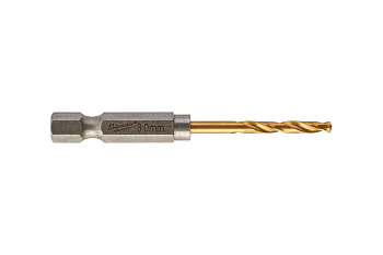 Сверло по металлу "Milwaukee RedHEX HSS-G TiN" Ø3,0мм (уп.2шт) 48894763