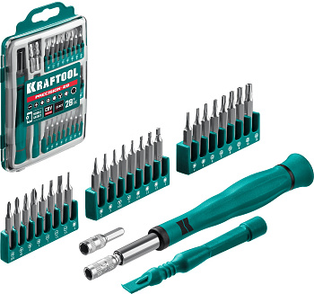 Набор отверток "KRAFTOOL Precision-28" (28 предметов) 25677