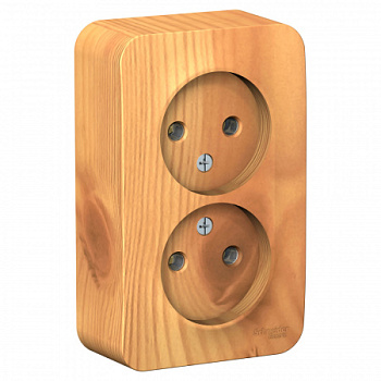 Розетка 2ОП 16А без з/к Ясень с изолир пласт BLANCA BLNRA000215 SE (1/10)