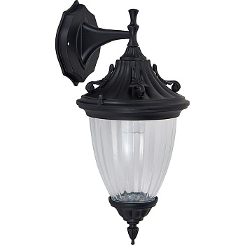PL581  ВИЛЬНЮС 60W 230V E27 210*180*400 мм черный (на стену вниз) (8)