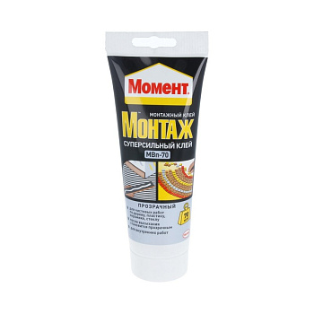клей МОМЕНТ монтаж суперсильный прозрачн.МВ-70 185гр   1317436