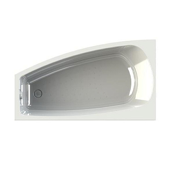 20748 Ванна акрил. МЭГИ 140х80 (левостронняя )фронт.панель, каркас, слив-перелив